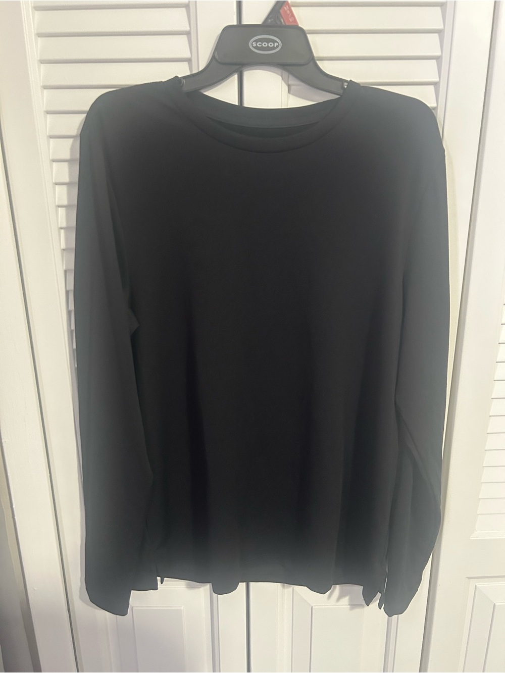 all in motion Black Crewneck Long-Sleeve Sweater